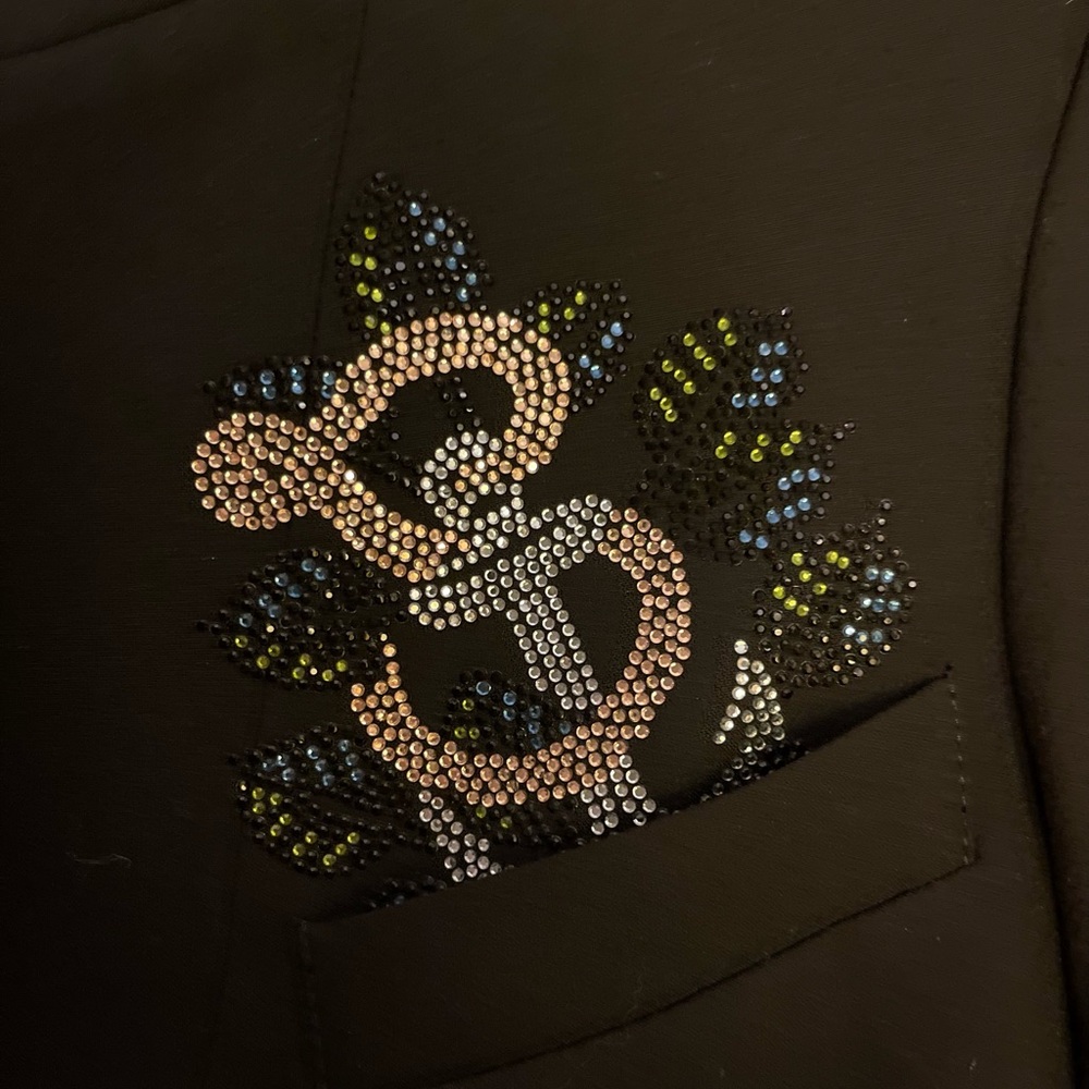 Sexy Zadig&Voltaire crystal embellished black blazer